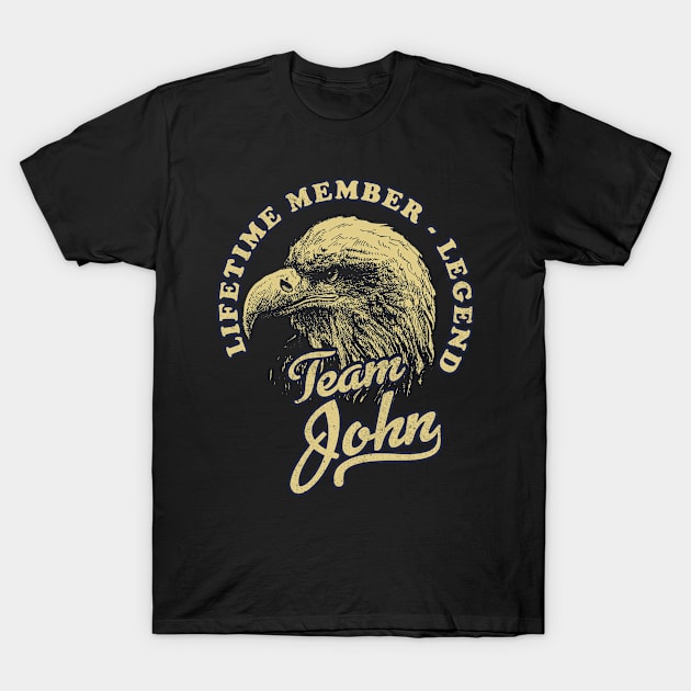 John Name - Lifetime Member Legend - Eagle T-Shirt by Stacy Peters Art